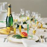 Zastawę zaprojektował bardzo popularny w Szwecji Gunnar Cyren. I szkła, i sztućce nazwano krótko – NOBEL.