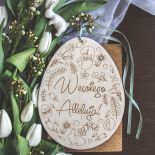 dekoracja wielkanocna na drzwi