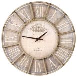 Zegar z metalu i płyty mdf. Cena - 580 zł. DECOLOR