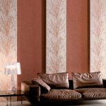 Zestawienie tapety gładkiej i wzorzystej sprawia wrażenie, jakby ściana była trójwymiarowa. JVD