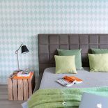 zielone dodatki do sypialni