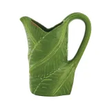 zielony dzbanek w liście