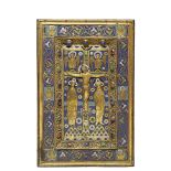 Złocona i wysadzana kamieniami szlachetnymi oprawa Godzinek , XIII w., Limoges, Francja