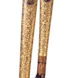 Złocone i emaliowane japońskie rączki od parasoli, dla niego i dla niej, 1910 r., z kolekcji Gary ego Durow/fot. Steve Dean