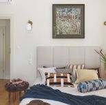 sypialnia w ciepłych kolorach