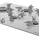 Zrobione z tytanu palniki w tej kuchence mają niespotykane kształty ptaszków. Dolce Stil Novo, nowość