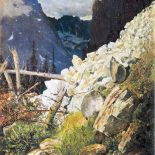 Zwał skalisty w dolinie Białej Wody w Tatrach , 1892 r., Warszawa, Muzeum Narodowe