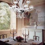 Żyrandol Bolero z dmuchanego szkła. Do wyboru również kolor biały matowy. REFLEX