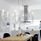 Żyrandol Cubic. Do wyboru kolor biały i czarny. Cena ? ok. 600 zł. MIVIENA