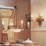 Żyrandol inspirowany czasami Króla Artura. KRYSZTAŁ