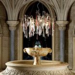 Żyrandol z kryształami jak sople lodu. ORION