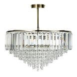 żyrandol do salonu glamour