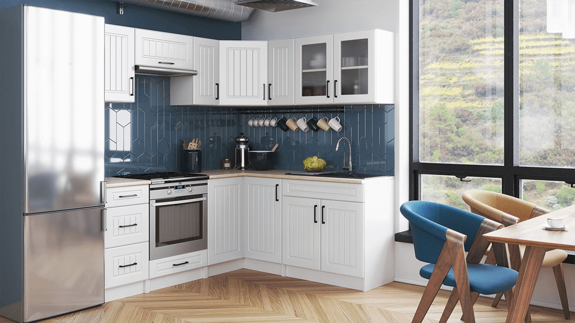 kuchnia narożna cloud dancer