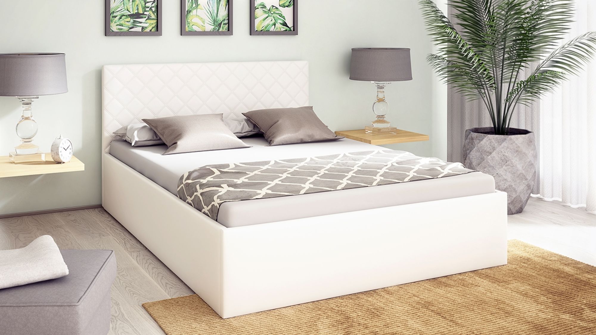 łóżko tapicerowane cloud dancer