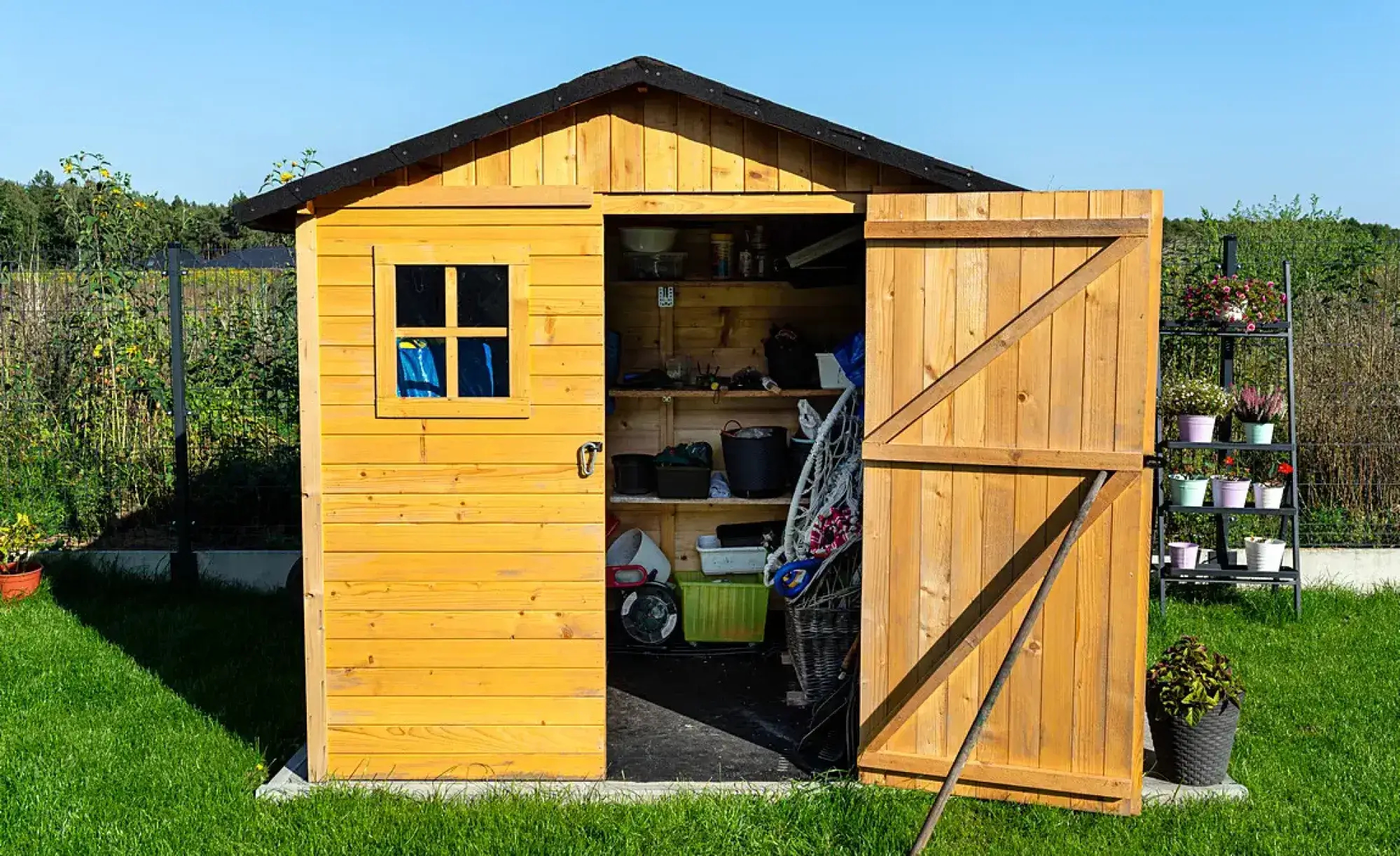 domek ogrodowy na hobby