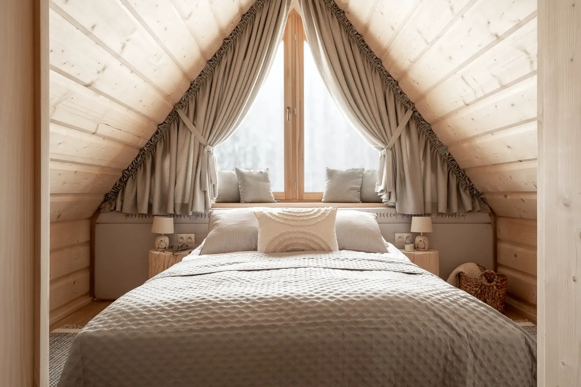 Osada Roztoki drewniany dom