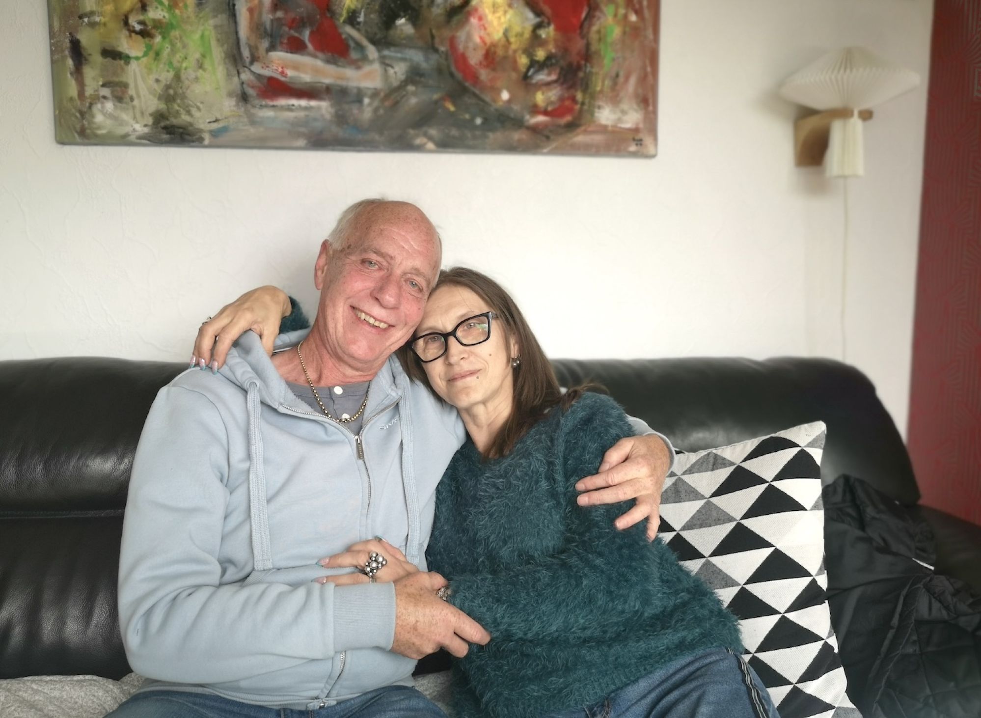 Anna Rutkowska i Preben Larsen w swoim domu w Danii