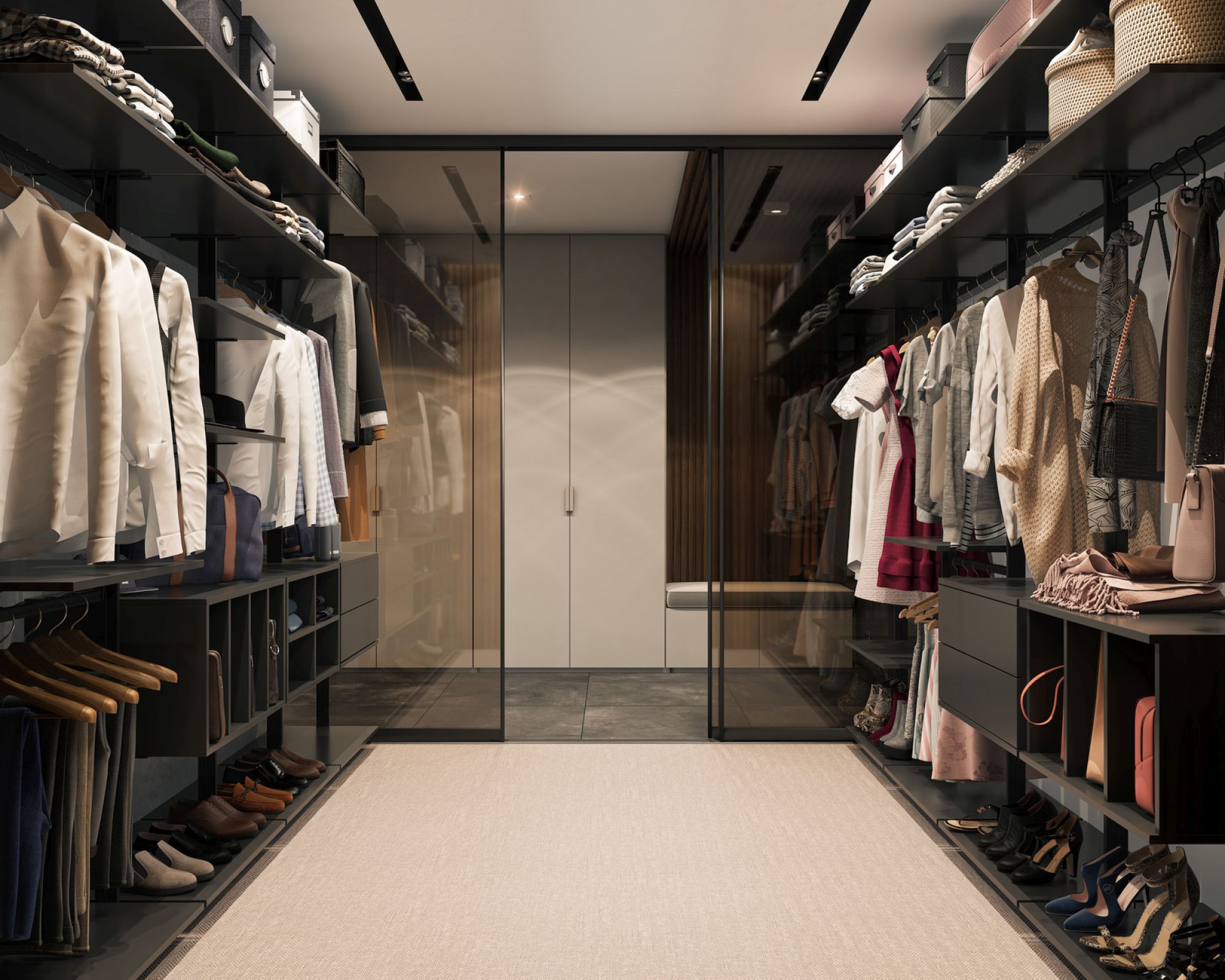 Aranżacje garderoby typu walk-in closet