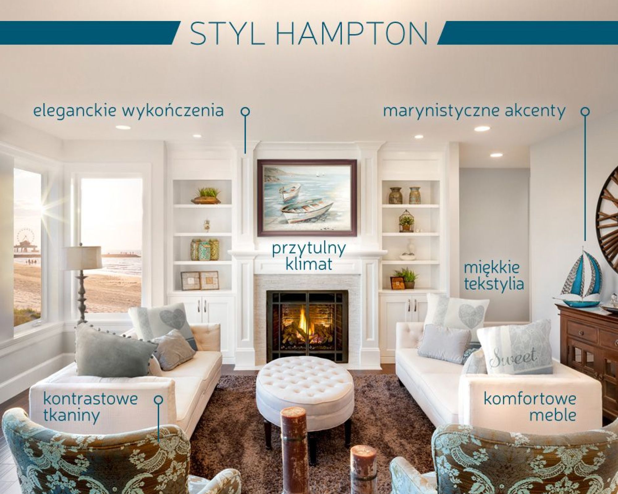 Nadmorska elegancja – sekret stylu hampton