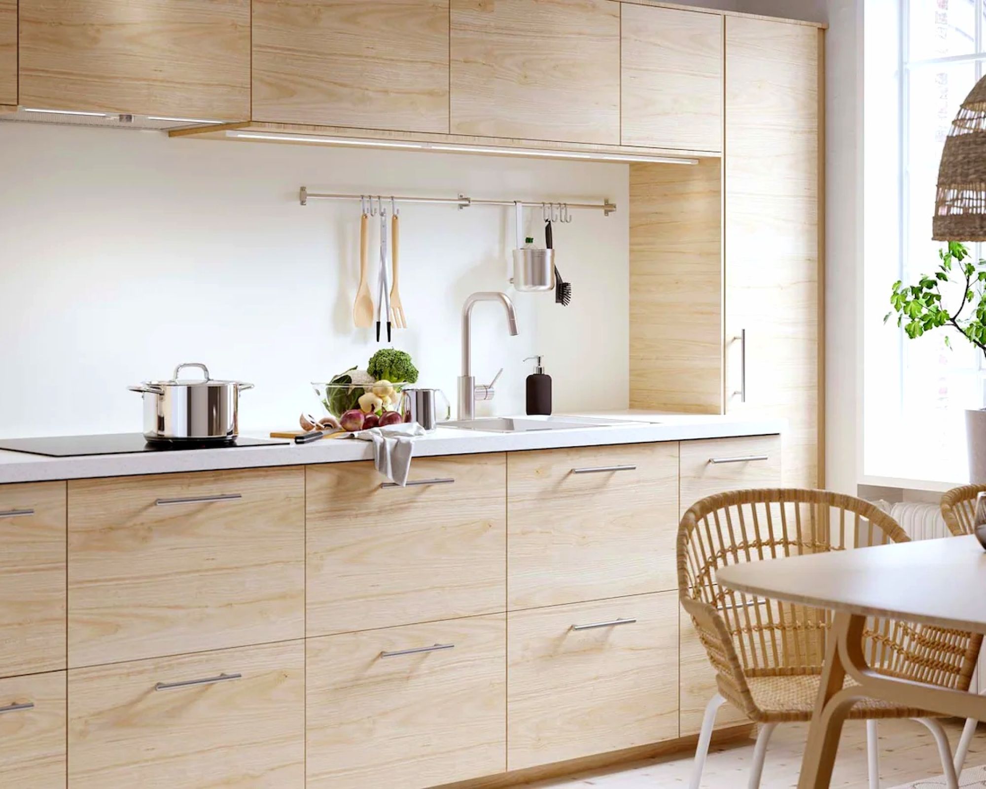 jak urządzić drewnianą kuchnię