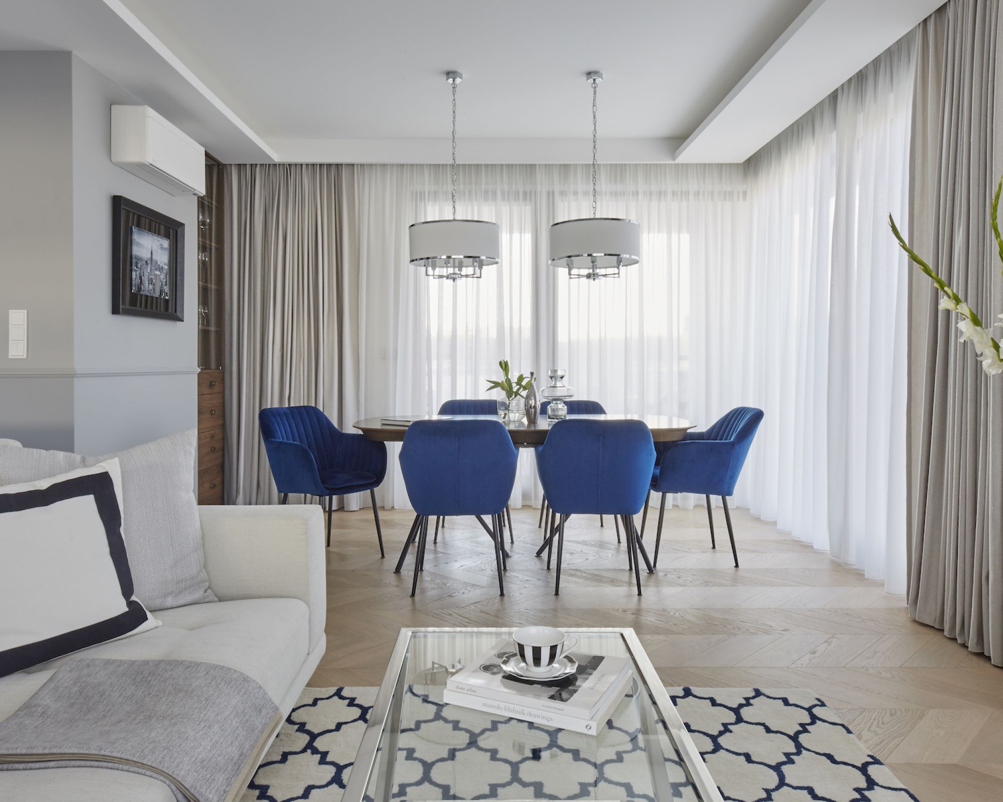 apartament w stylu hamptons