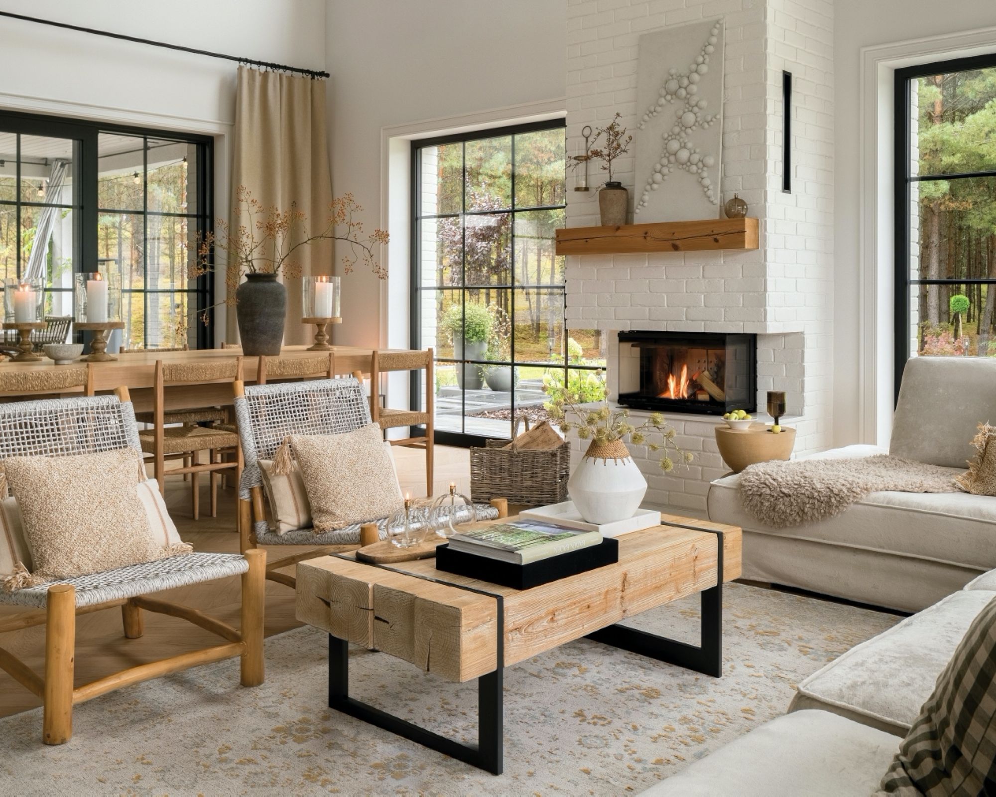 aranżacje okna w salonie