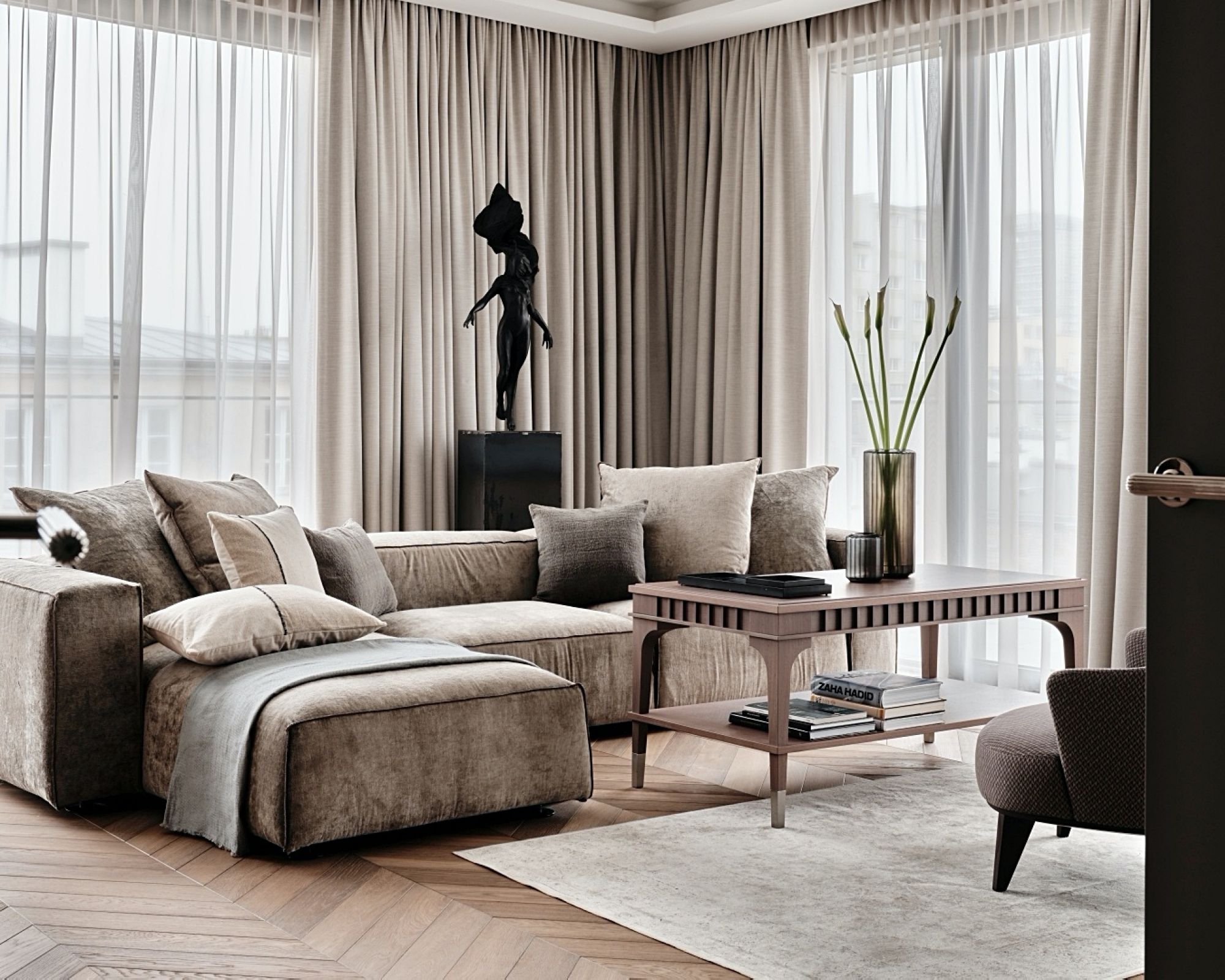 warszawski apartament projektu Rolanda Stańczyka z nagrodą adesign award 2024