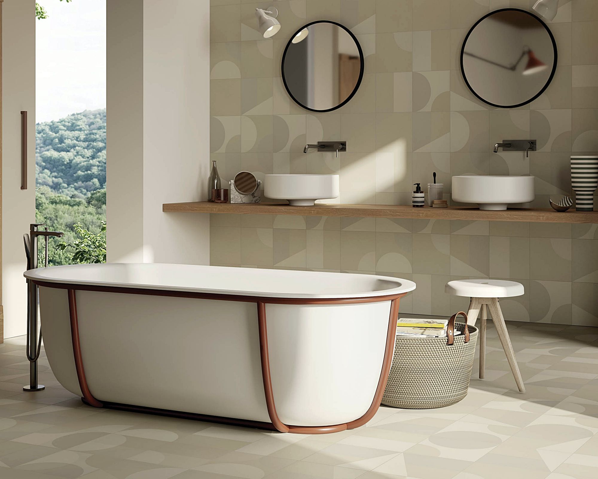 matowe wykończenia w łazience