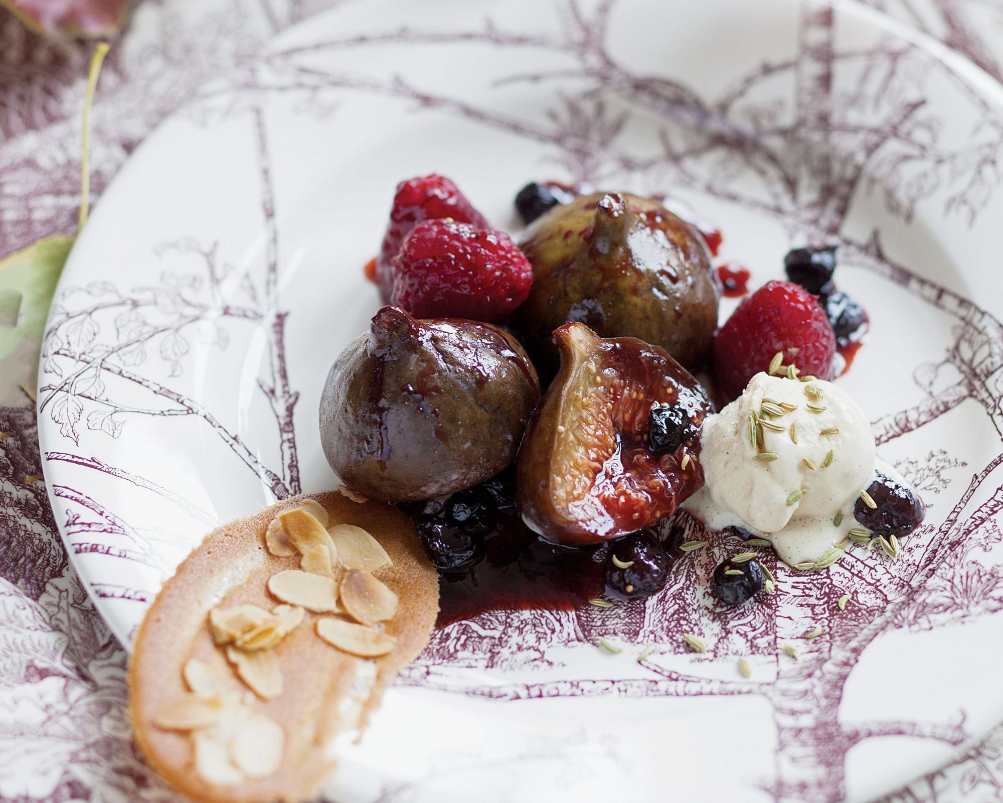 Figi z lodami i koprem włoskim