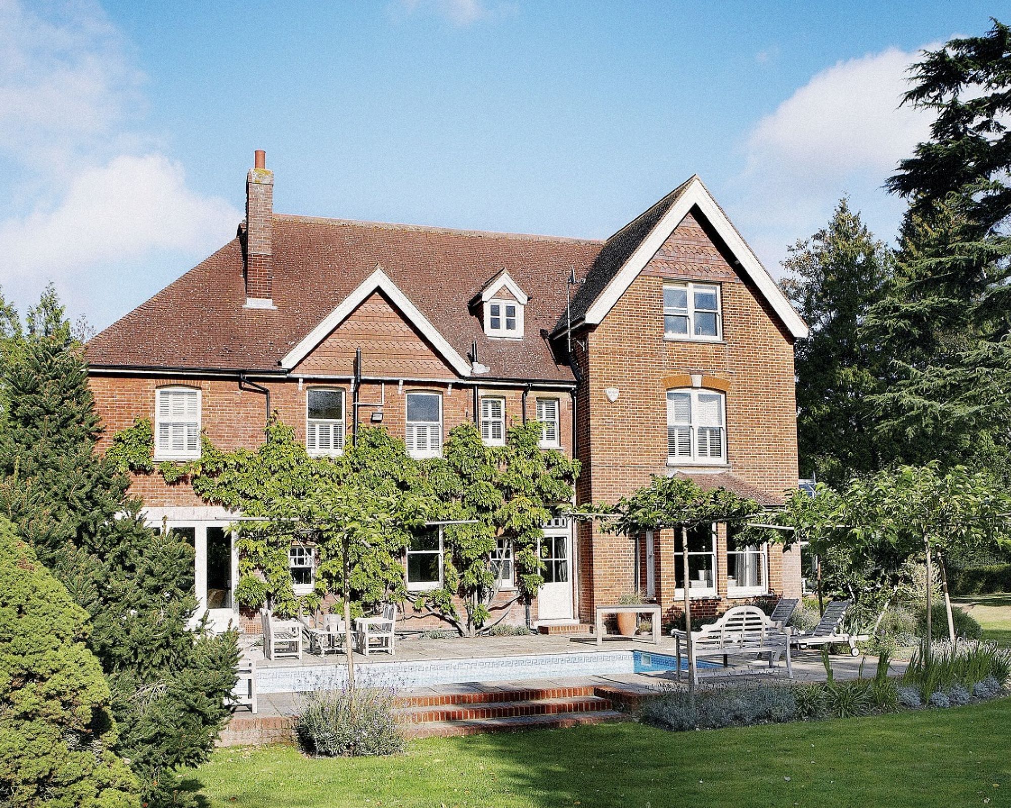 Dom z czerwonej cegły, angielskie wnętrze