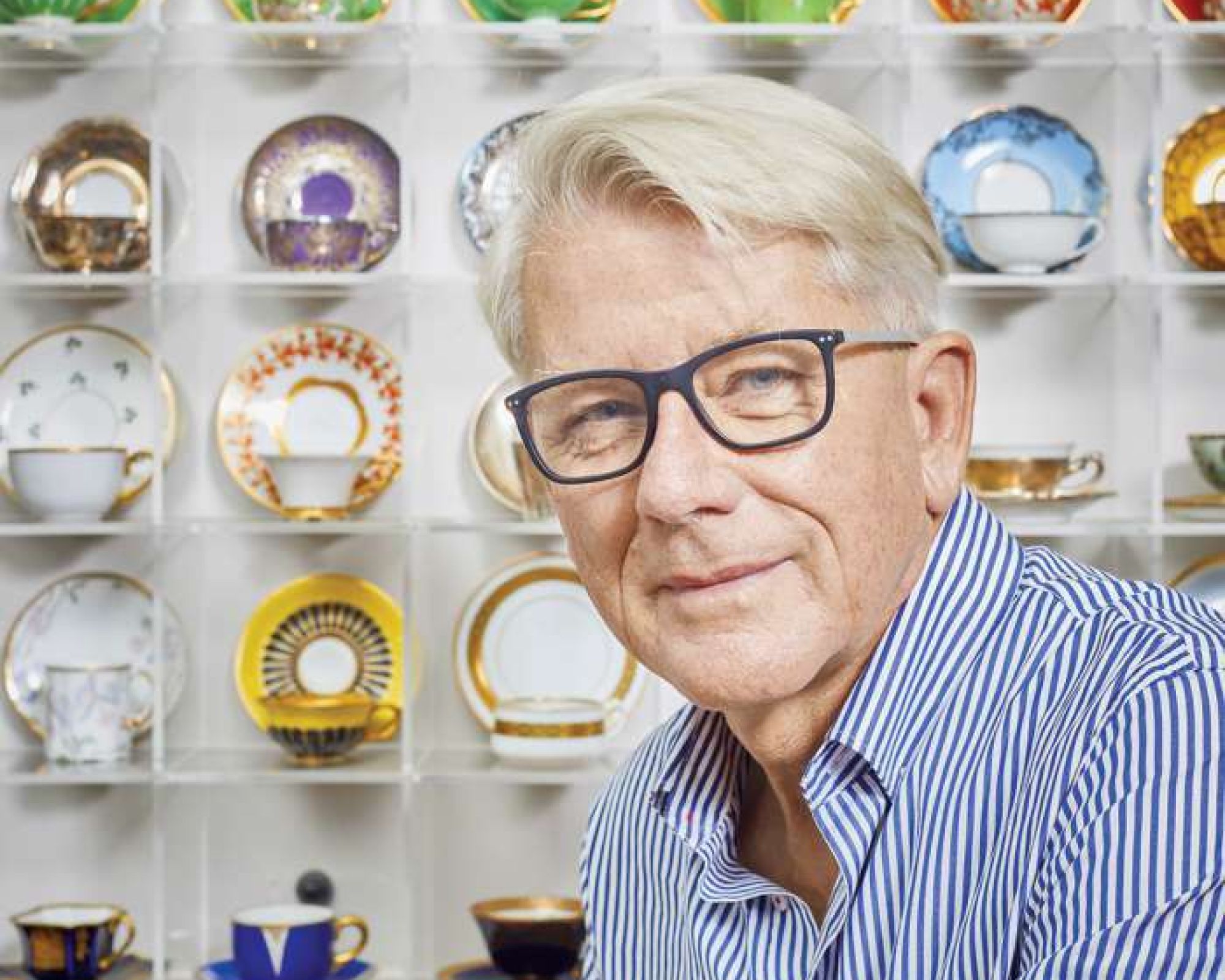 Andrzej Kareński-Tschurl kolekcjoner porcelanowych filiżanek