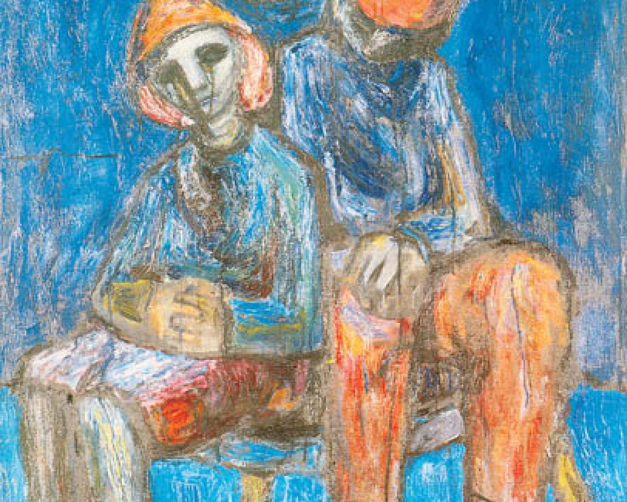 Kompozycja z dziećmi , Waldemar Cwenarski, 1950 r., MUZEUM NARODOWE WE WROCŁAWIU