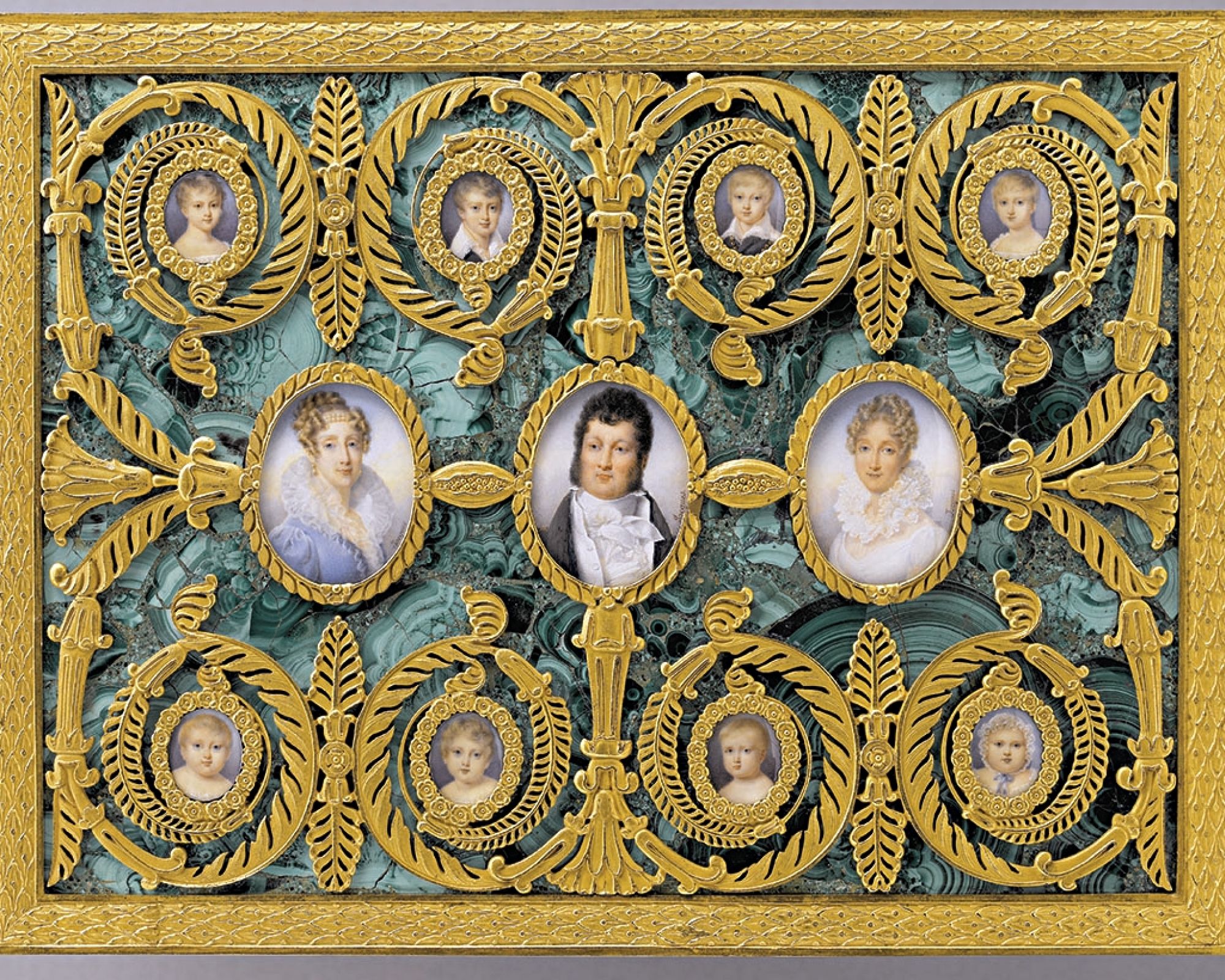 Pozytywka z portretami rodziny króla Ludwika Filipa I, 1825 r.