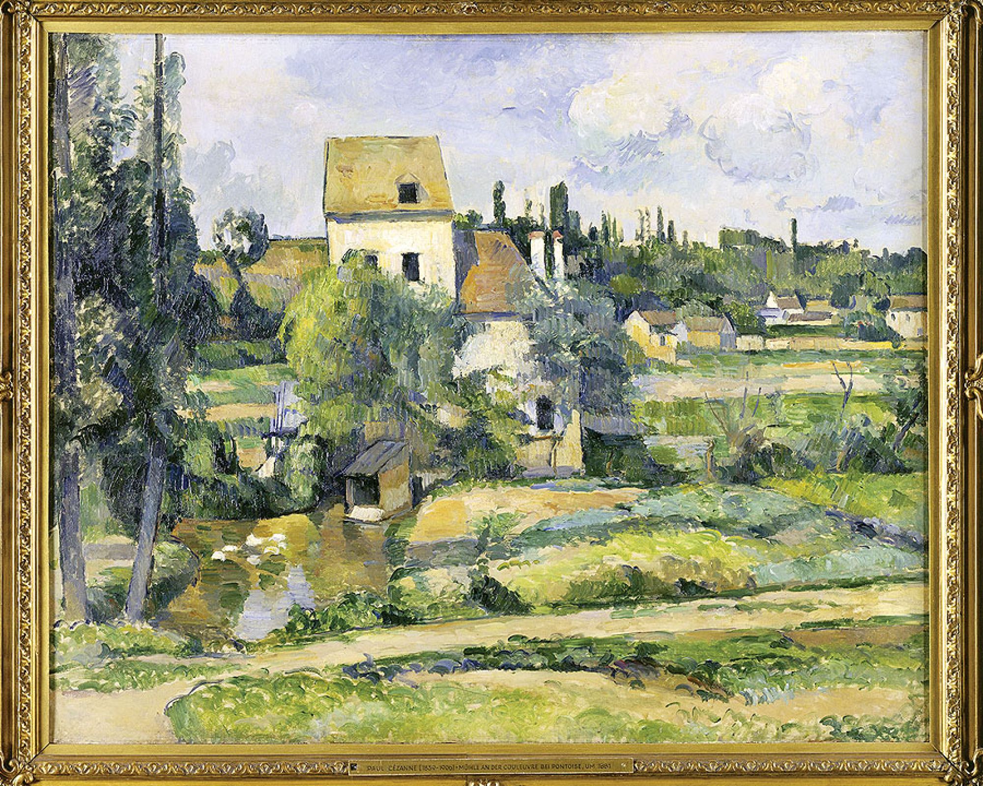 Paul Cézanne Młyn nad Couleuvre w Pontoise , 1881 r.