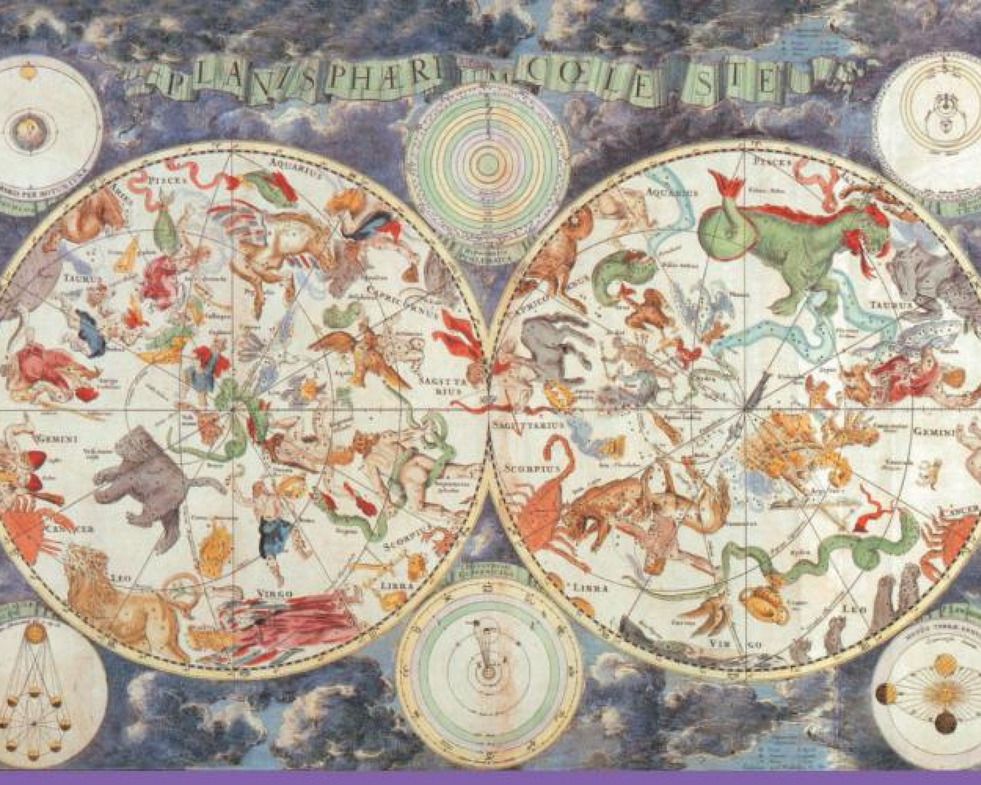 Sfery niebieskie, ok. 1690 r. Stare mapy