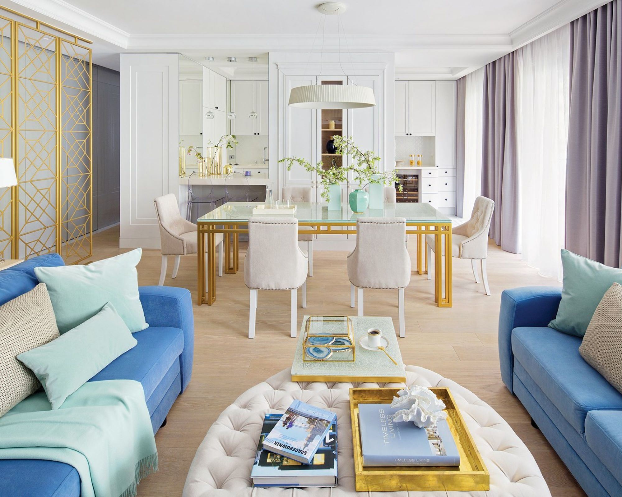 aranżacja wnętrza w stylu hampton