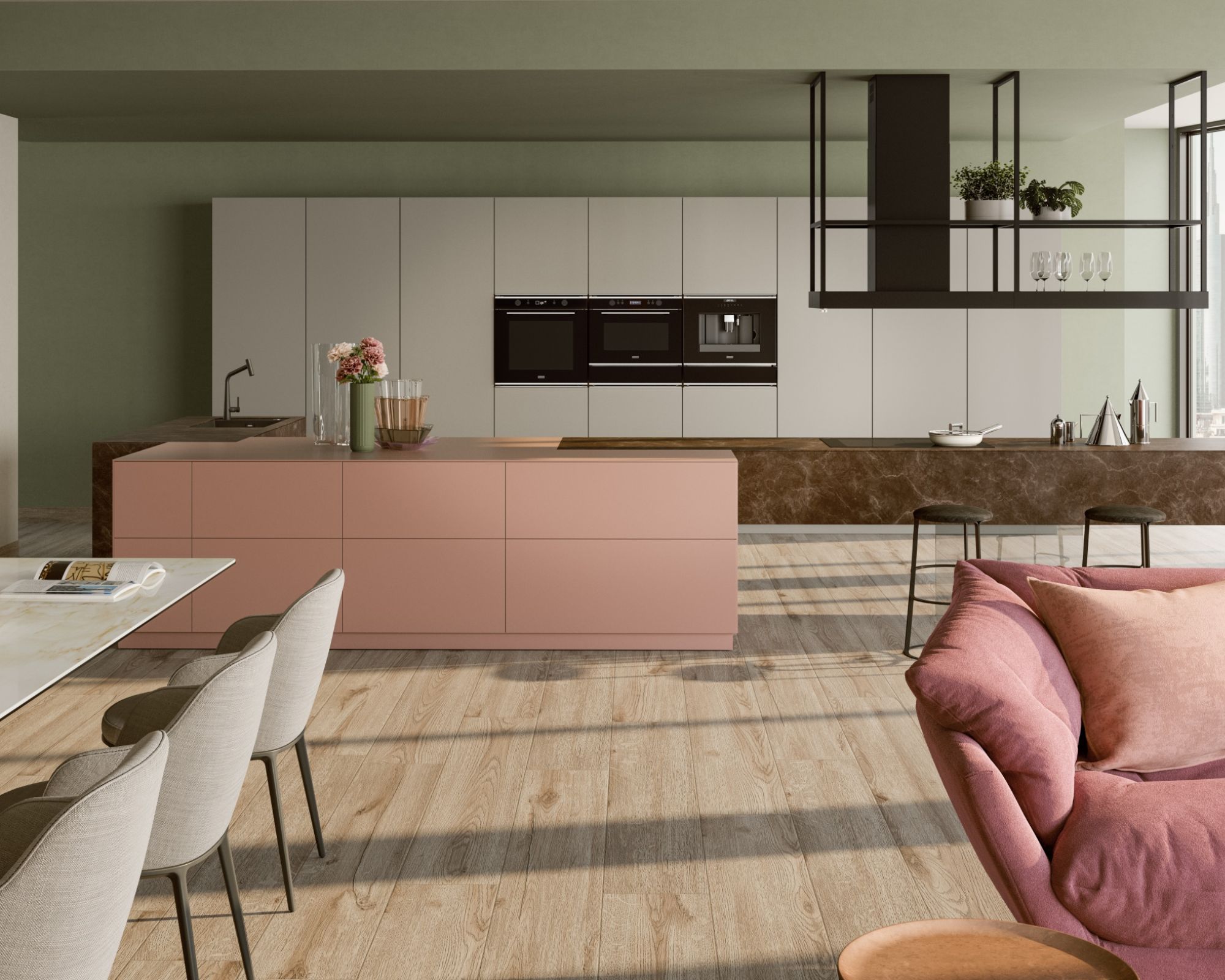 Jak to jest mieć jeden system sprzętów w całej kuchni? Wygodnie! Zobacz kuchnię Gulli i system Mythos marki Franke