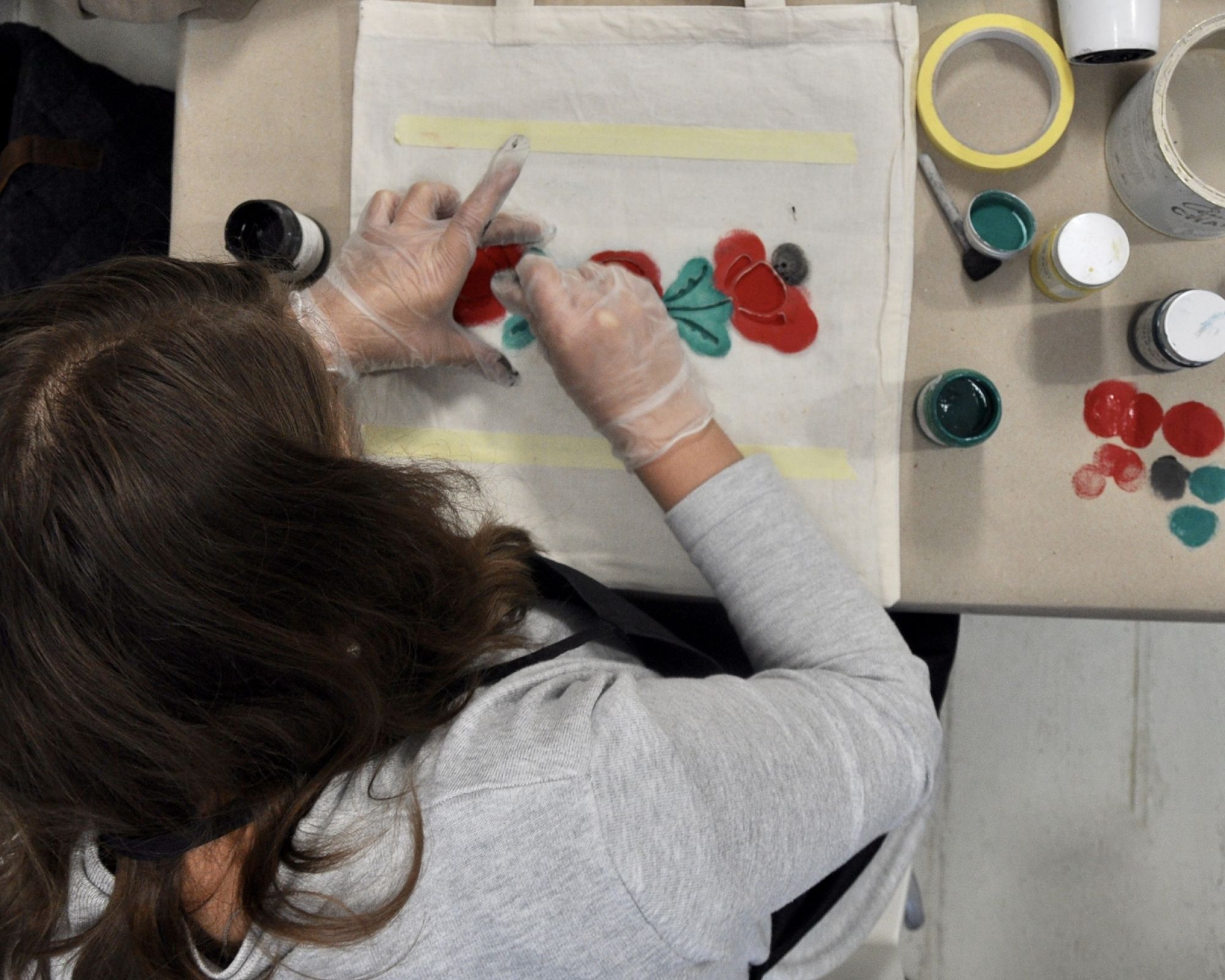 Czytelniczki Werandy na warsztatach malowania