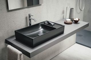 czarna matowa umywalka