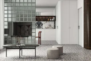 ścianka działowa z luksferów