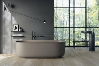 matowa wanna wolnostojąca