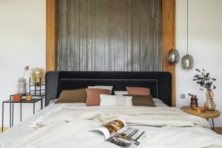 nowoczesny dom góralski sypialnia