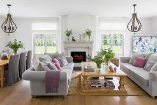 salon w stylu prowansalskim