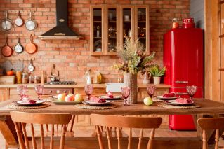 wystrój kuchni w stylu rustykalnym