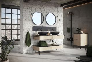 meble do czarnej łazienki