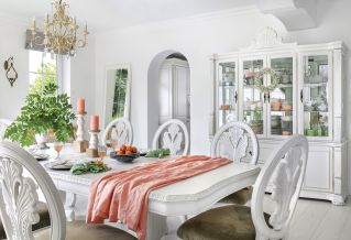 biała jadalnia pomysły aranżacje