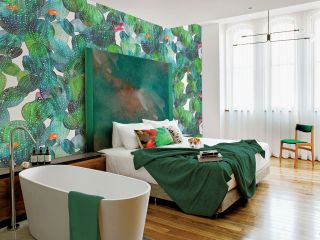 zielona sypialnia