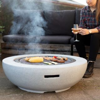 Palenisko ogrodowe z funkcją grilla