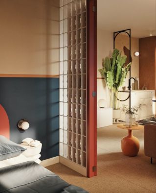 ścianka działowa z luksferów