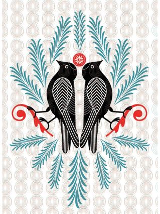 folkowe grafiki Gabrieli Gorączko